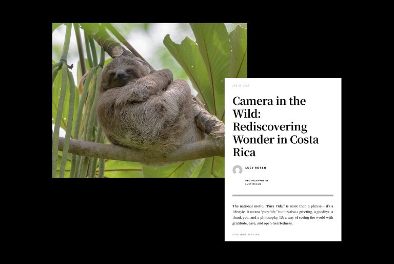 Lucy Rosen featured in Celebrate Bluffton & Beyond - Camera in the Wild: Rediscovering Wonder in Costa Rica